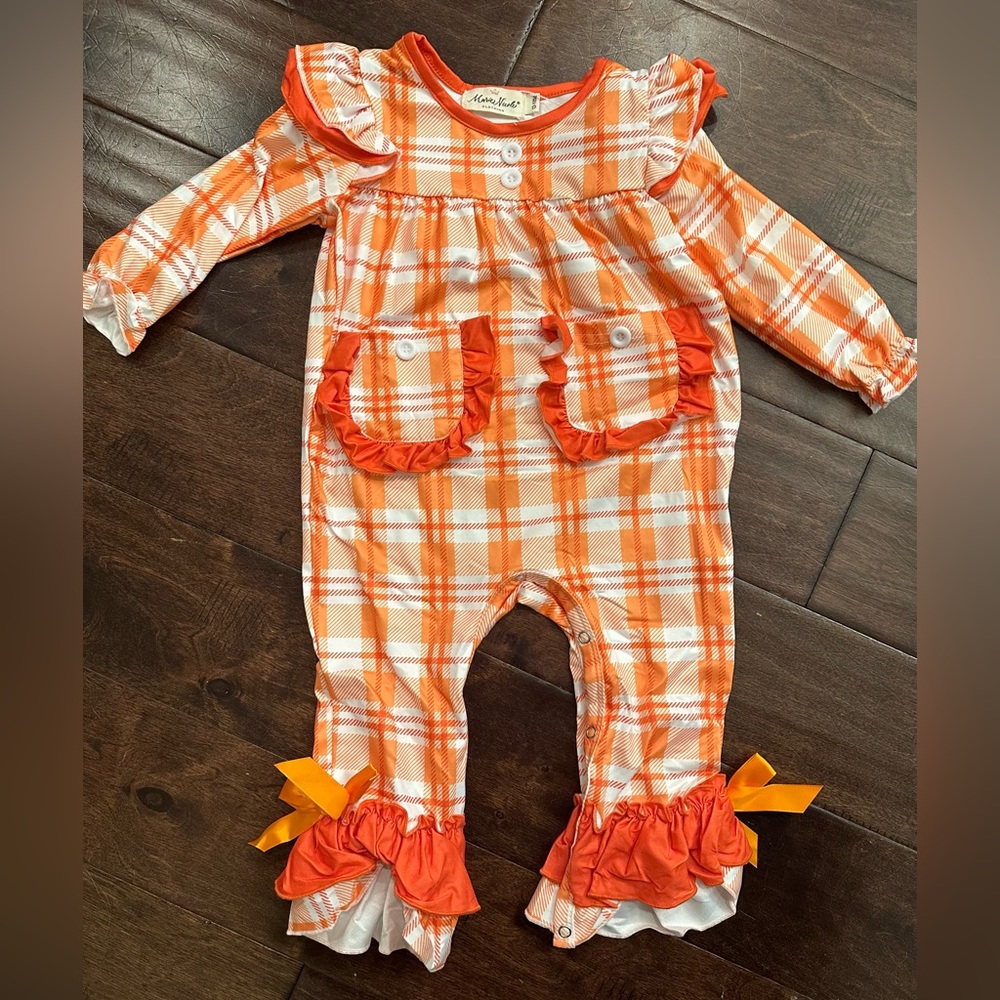 Marie Nicole Plaid Romper